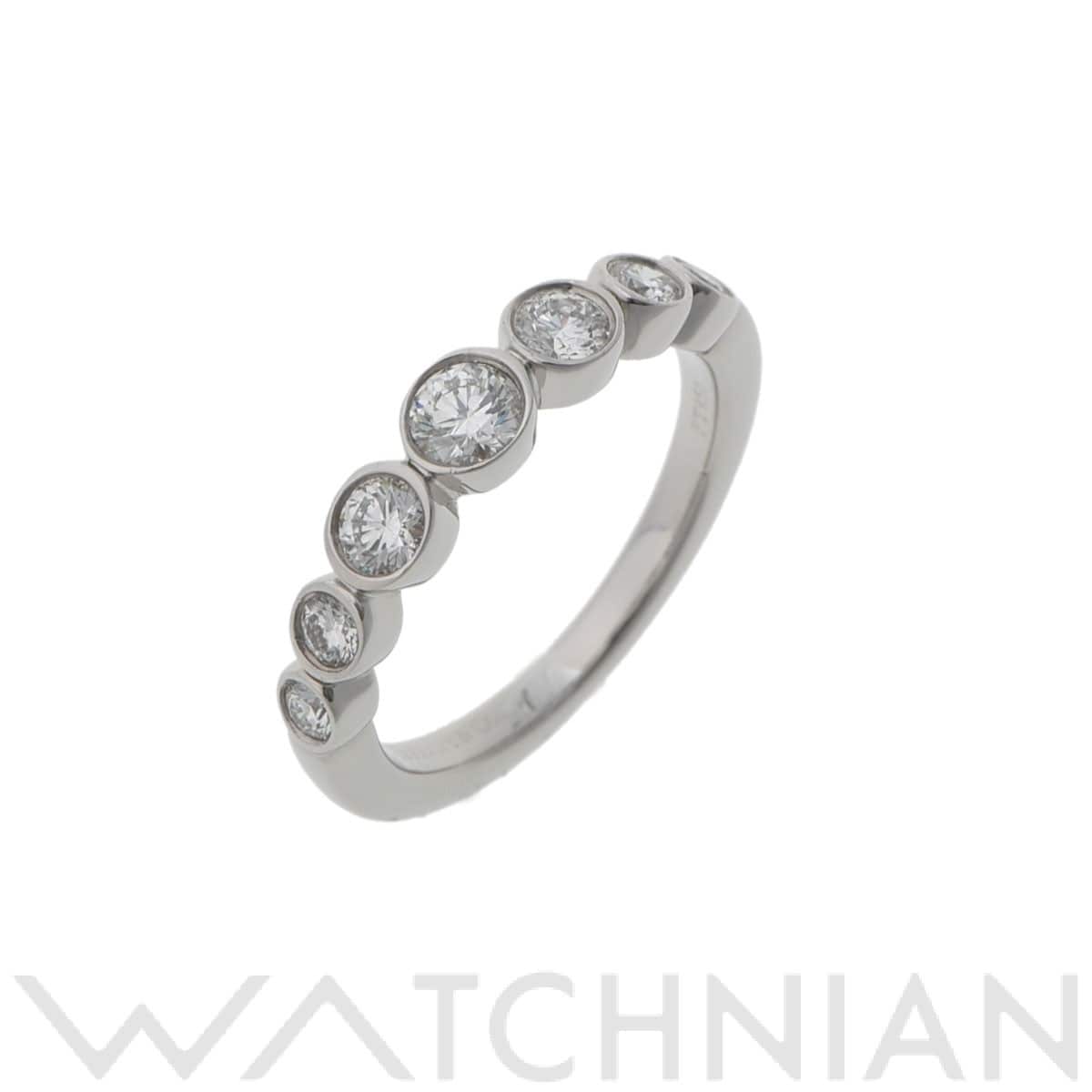ティファニー ジャズグラジュエイテッド リング 7Pダイヤ シルバー Pt950プラチナ レディース ジュエリー 【中古】【jewelry】