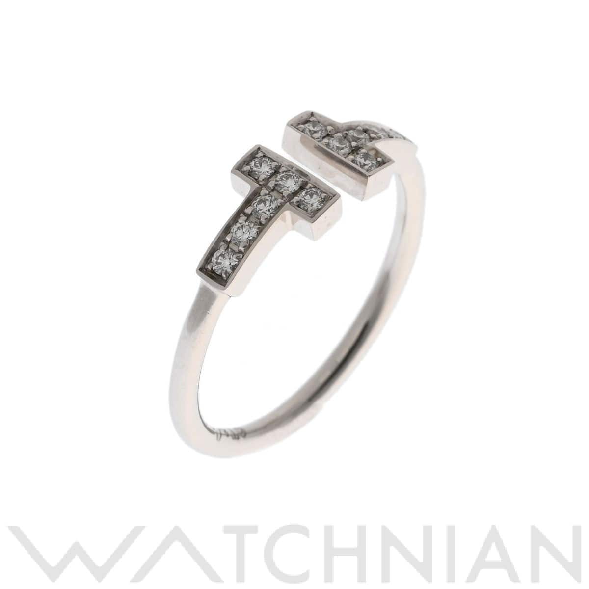 ティファニー Tワイヤー リング  シルバー K18ホワイトゴールド WG レディース ジュエリー 【中古】【jewelry】