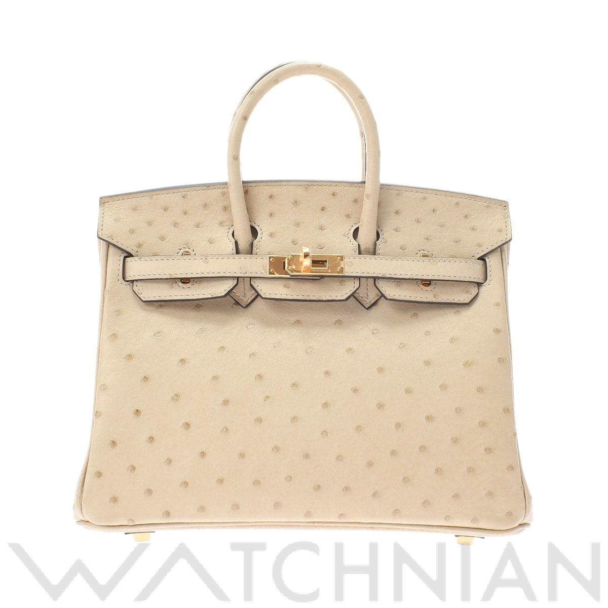 エルメス バーキン 25 パーシュマン/ゴールド金具 オーストリッチ レディース バッグ 【未使用】【bag】