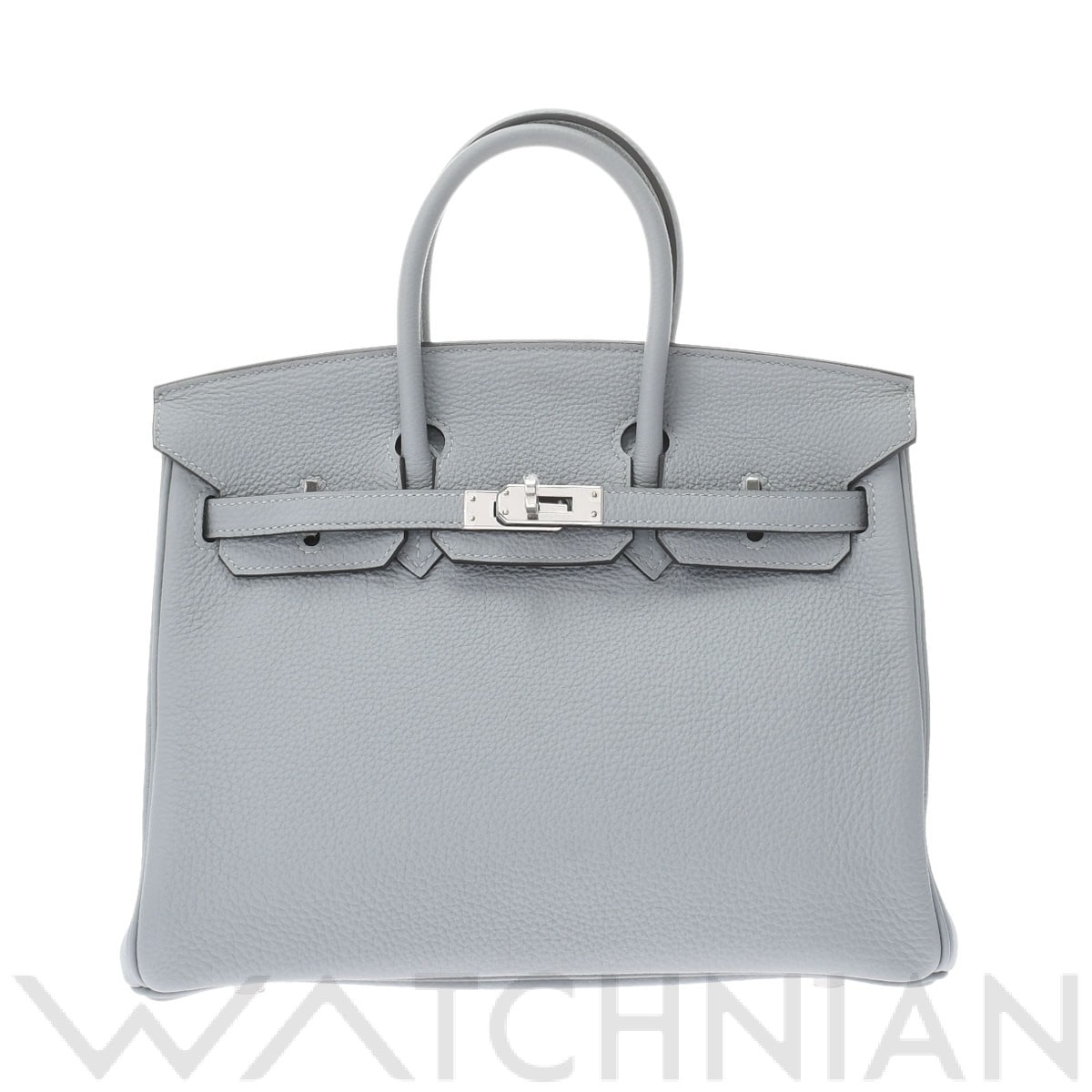 エルメス バーキン 25 ブルーグラシエ/パラジウム金具 トゴ レディース バッグ 【中古】【bag】