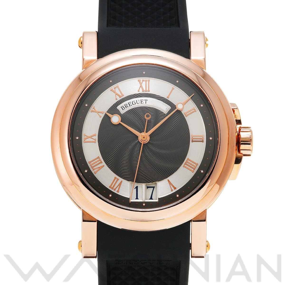 ブレゲ マリーンII ラージデイト 5817BR/Z2/5V8 グレー メンズ 時計 【中古】【wristwatch】