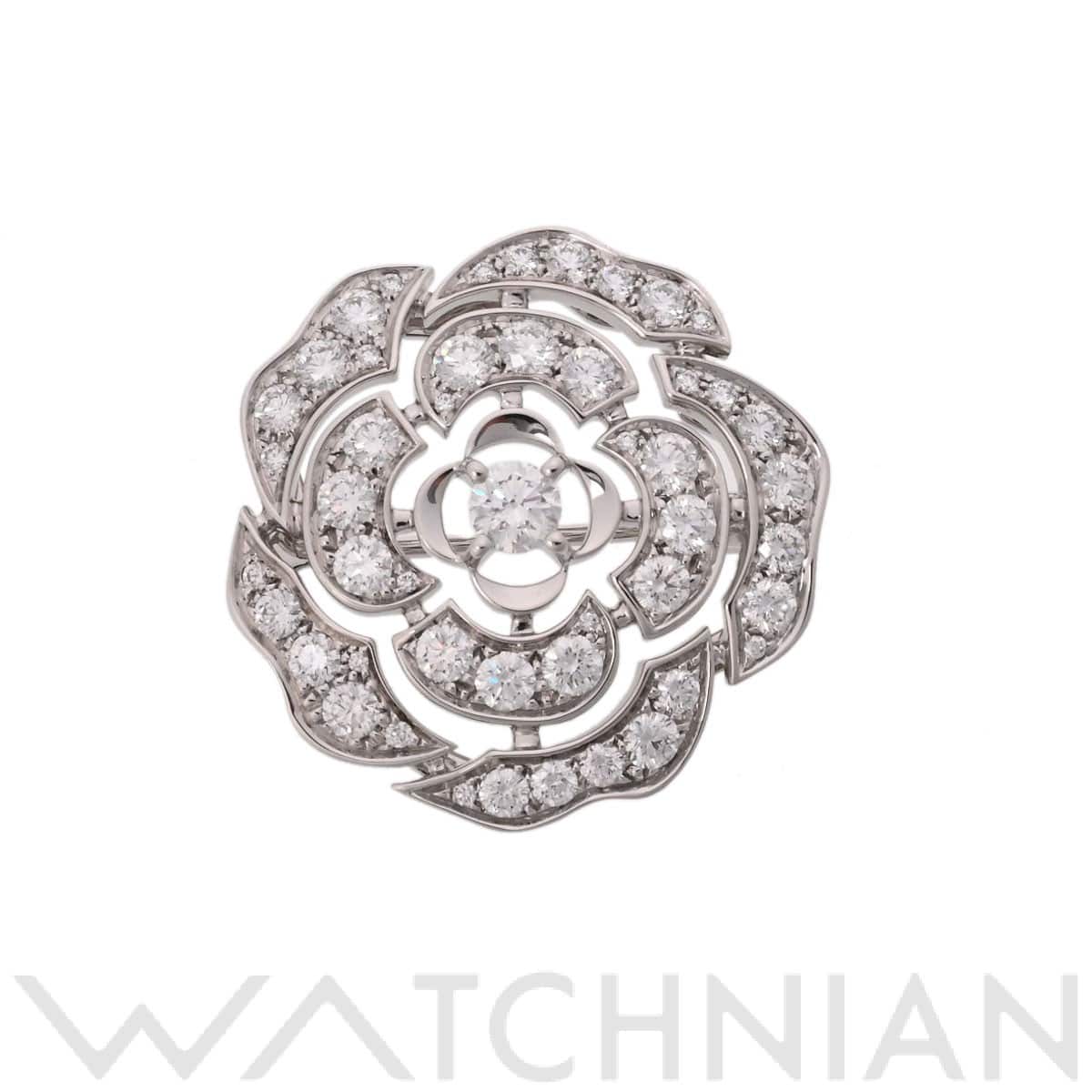 シャネル カメリア ブローチ ダイヤ1.99ct シルバー J11189 K18ホワイトゴールド WG レディース ジュエリー 【中古】【jewelry】