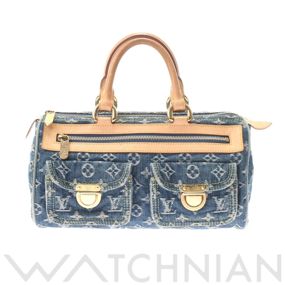 ルイ ヴィトン モノグラムデニム ネオ スピーディ ブルー M95019 デニム レディース バッグ 【中古】【bag】