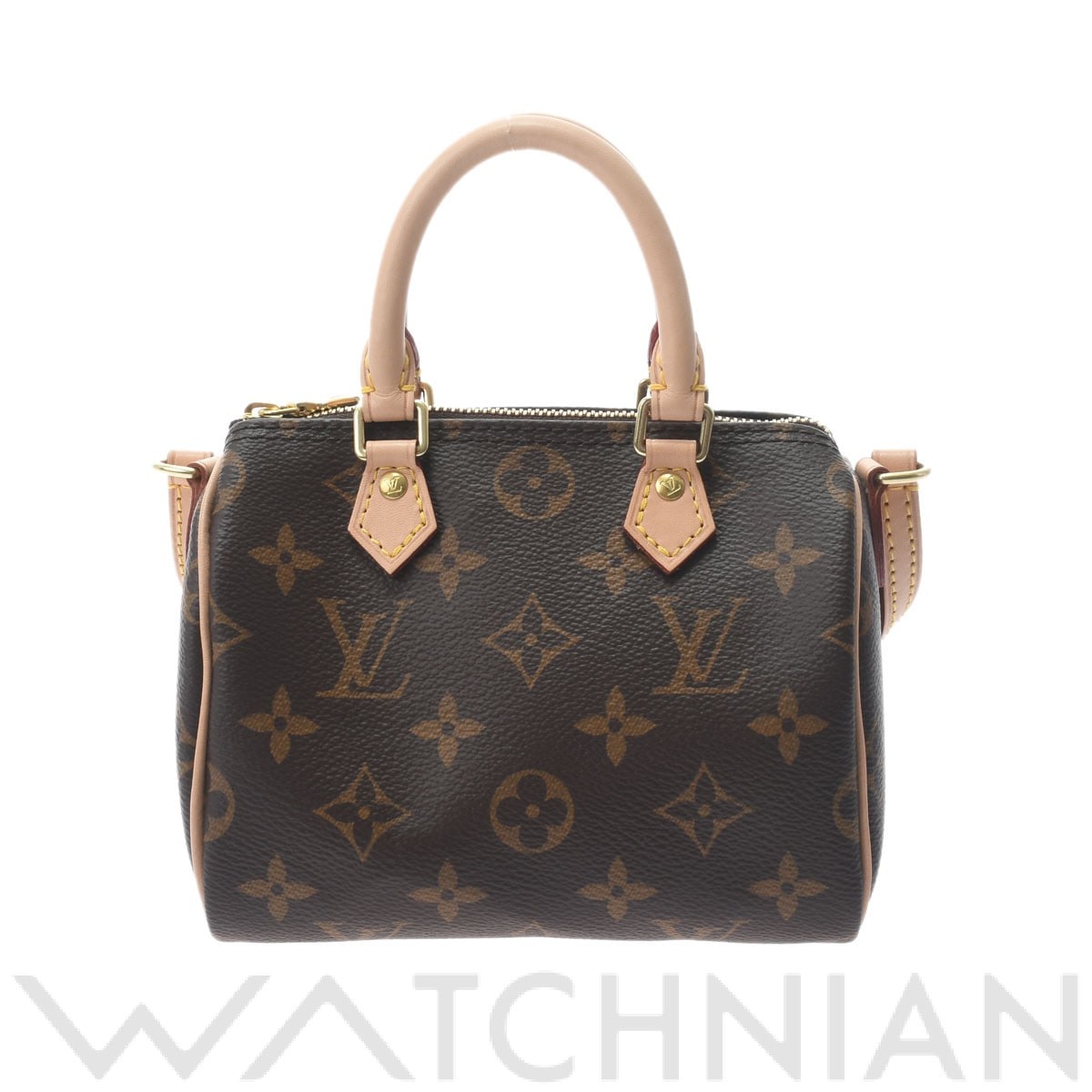 ルイ ヴィトン モノグラム ナノ スピーディ ブラウン M61252 モノグラムキャンバス レディース バッグ 【中古】【bag】
