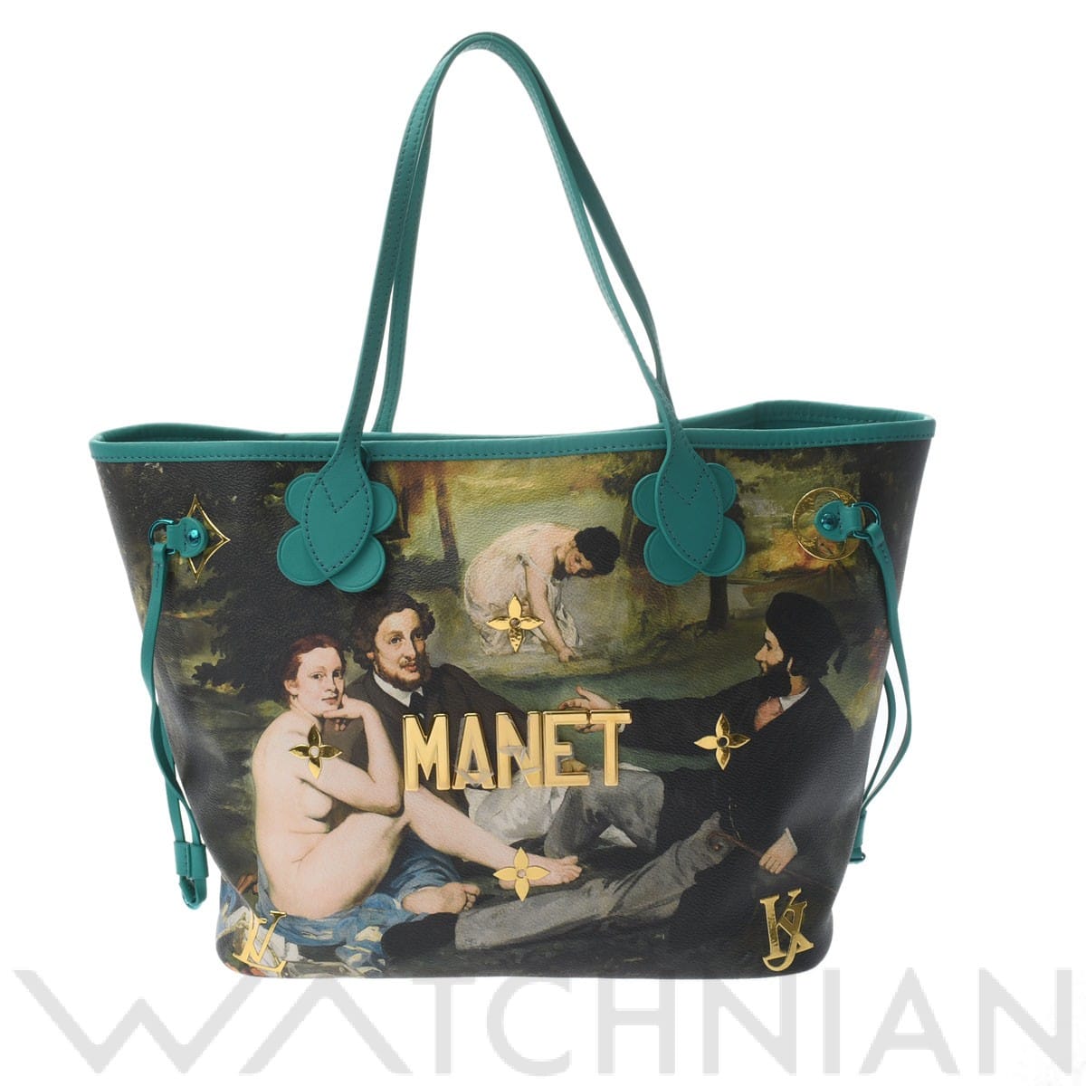 ルイ ヴィトン ネヴァーフル MM 2017年AW マスターズコレクション MANET マルチカラー レザー レディース バッグ 【中古】【bag】