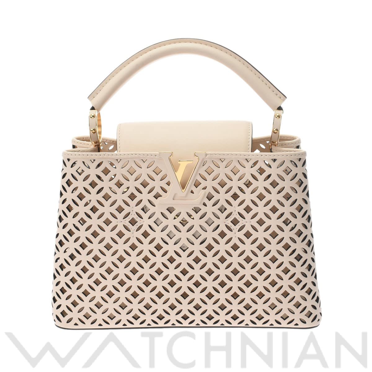 ルイ ヴィトン カプシーヌ BB 2WAY 2021年SS ベージュ M57228 カーフ レディース バッグ 【中古】【bag】