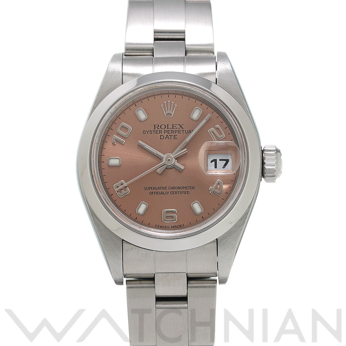 ロレックス オイスター パーペチュアル デイト 79160 ピンク レディース 時計 【中古】【wristwatch】