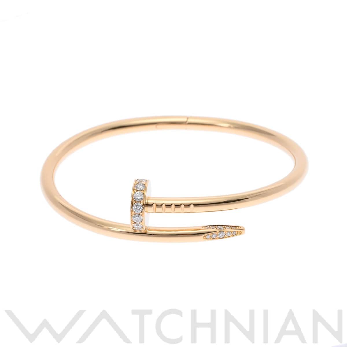 カルティエ ジュスト アンクル ブレスレット ダイヤ ゴールド K18イエローゴールド YG レディース ジュエリー 【中古】【jewelry】