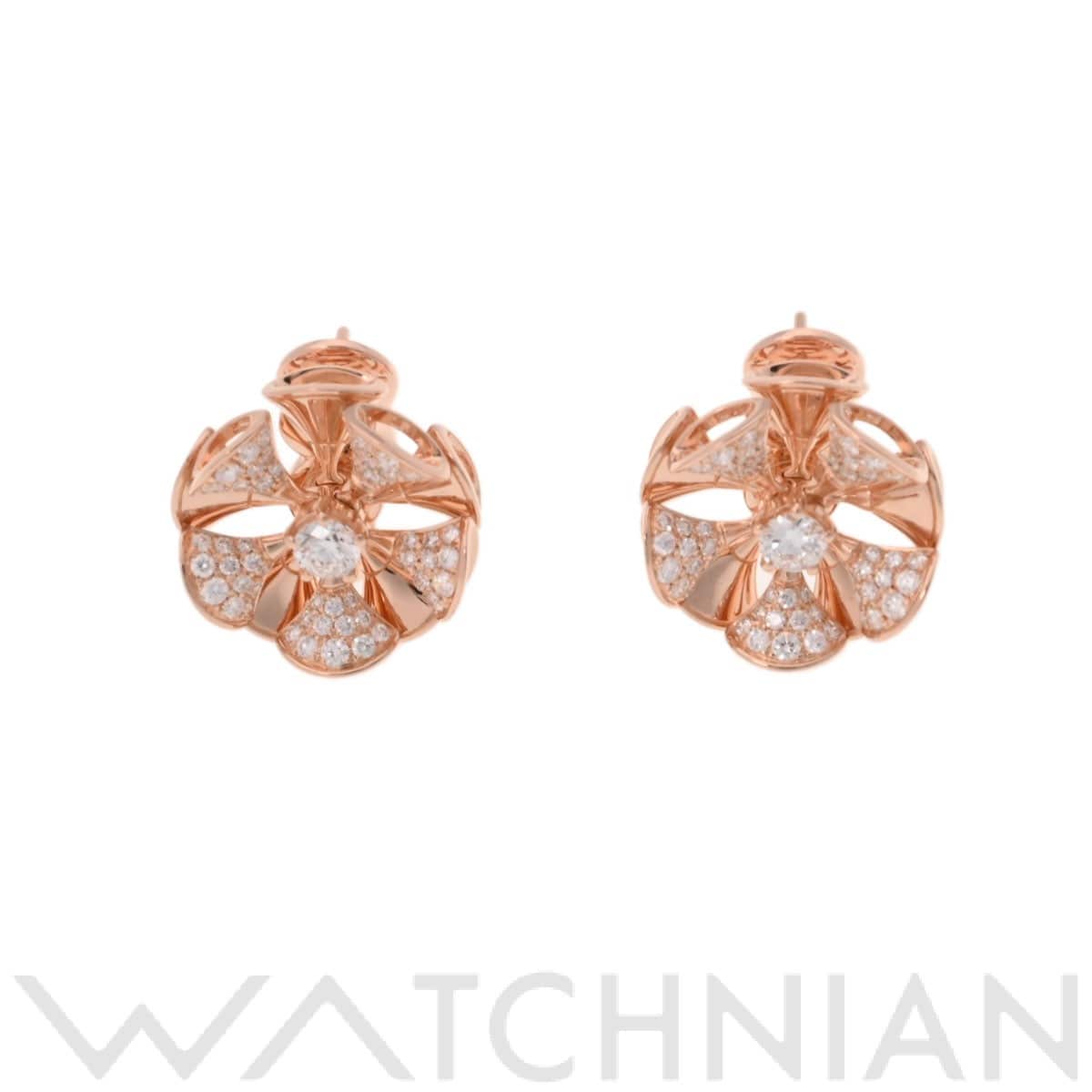 ブルガリ ディーヴァドリーム ピアス ゴールド 350784 K18ピンクゴールド PG レディース ジュエリー 【中古】【jewelry】