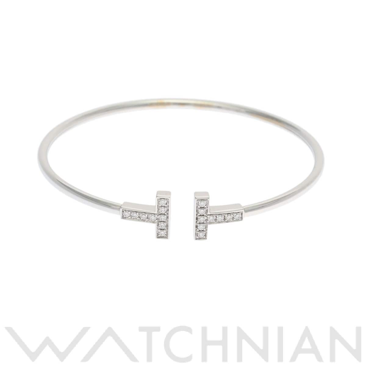 ティファニー Tワイヤー ダイヤブレスレット シルバー K18ホワイトゴールド WG レディース ジュエリー 【中古】【jewelry】
