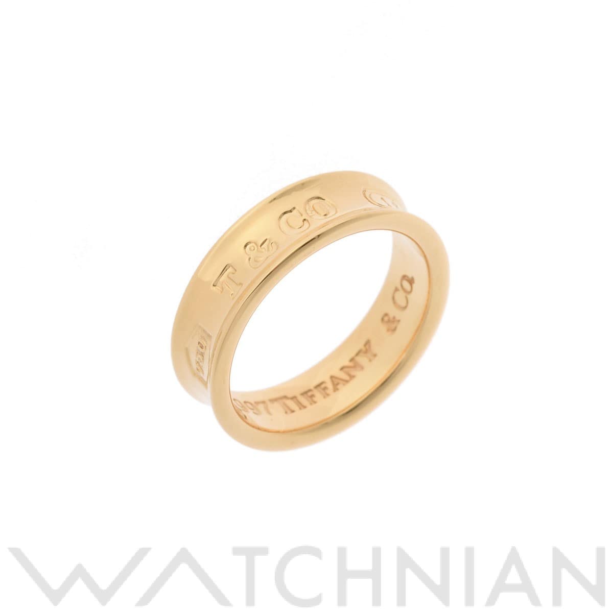 ティファニー 1837ナローリング ゴールド K18イエローゴールド YG レディース ジュエリー 【中古】【jewelry】