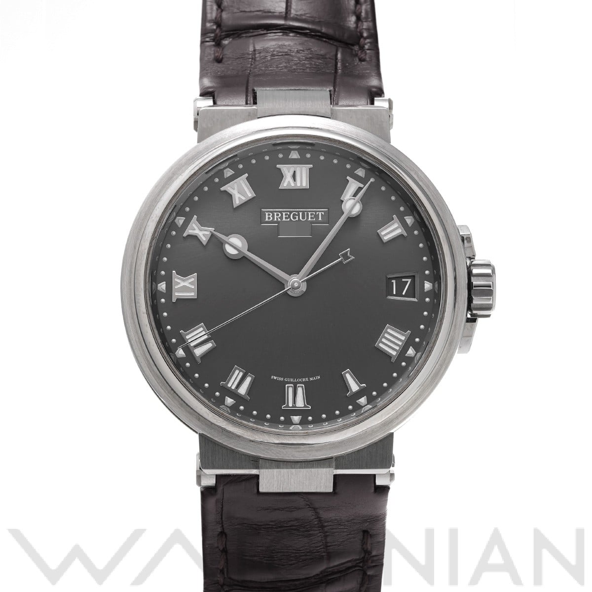 ブレゲ マリーン 5517TI/G2/9ZU グレー メンズ 時計 【中古】【wristwatch】