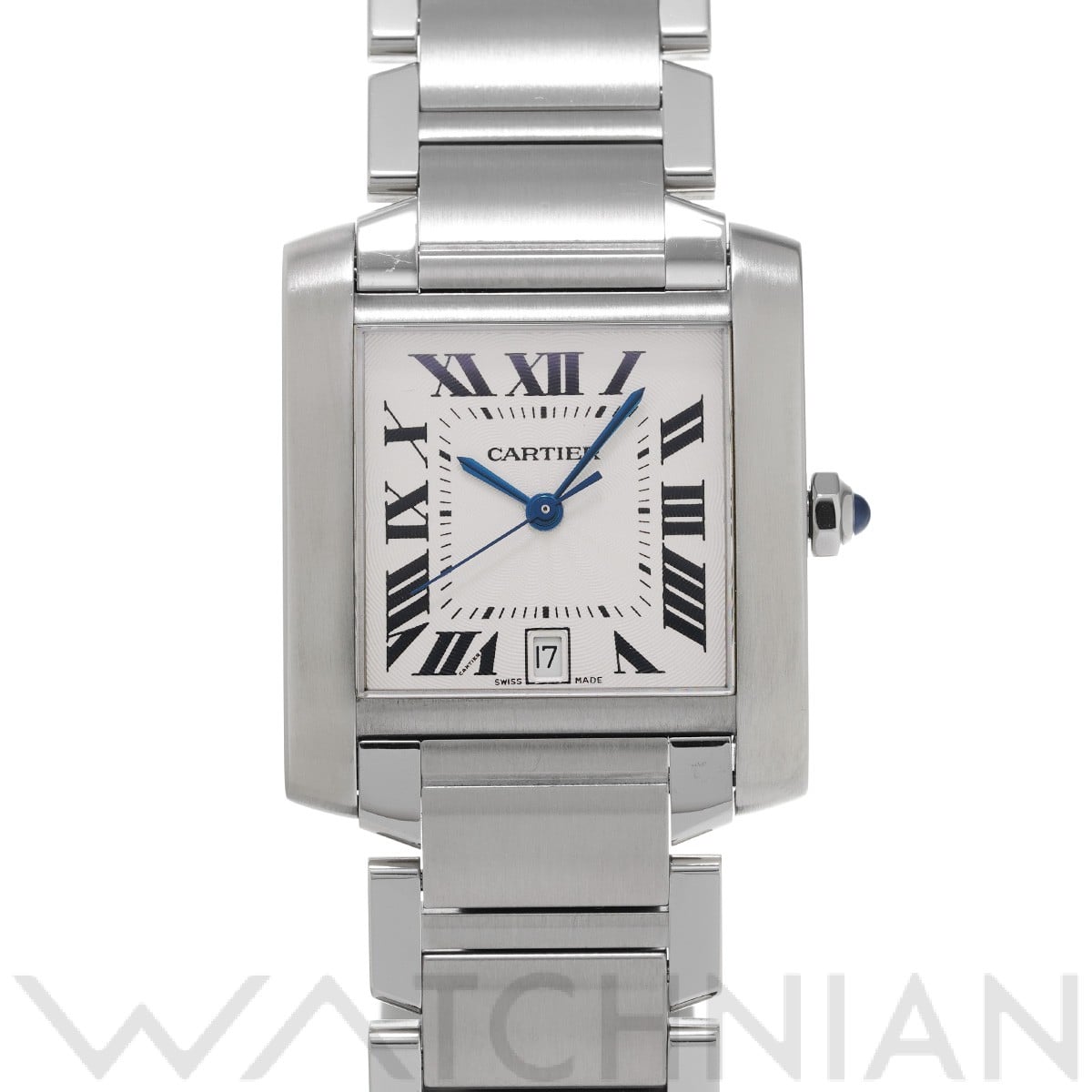 カルティエ タンク フランセーズ LM W51002Q3 シルバー メンズ 時計 【中古】【wristwatch】