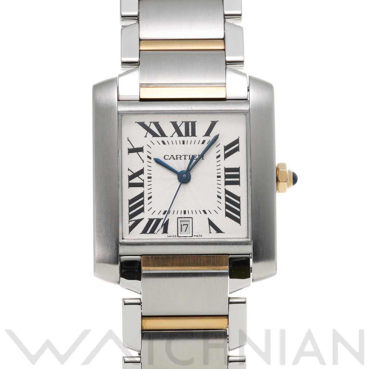 カルティエ タンク フランセーズ LM W51005Q4 シルバー メンズ 時計 【中古】【wristwatch】
