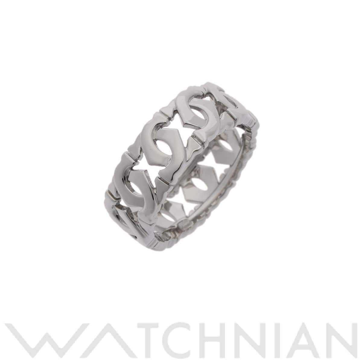 カルティエ アントルラセ リング #62 シルバー K18ホワイトゴールド WG ユニセックス ジュエリー 【中古】【jewelry】