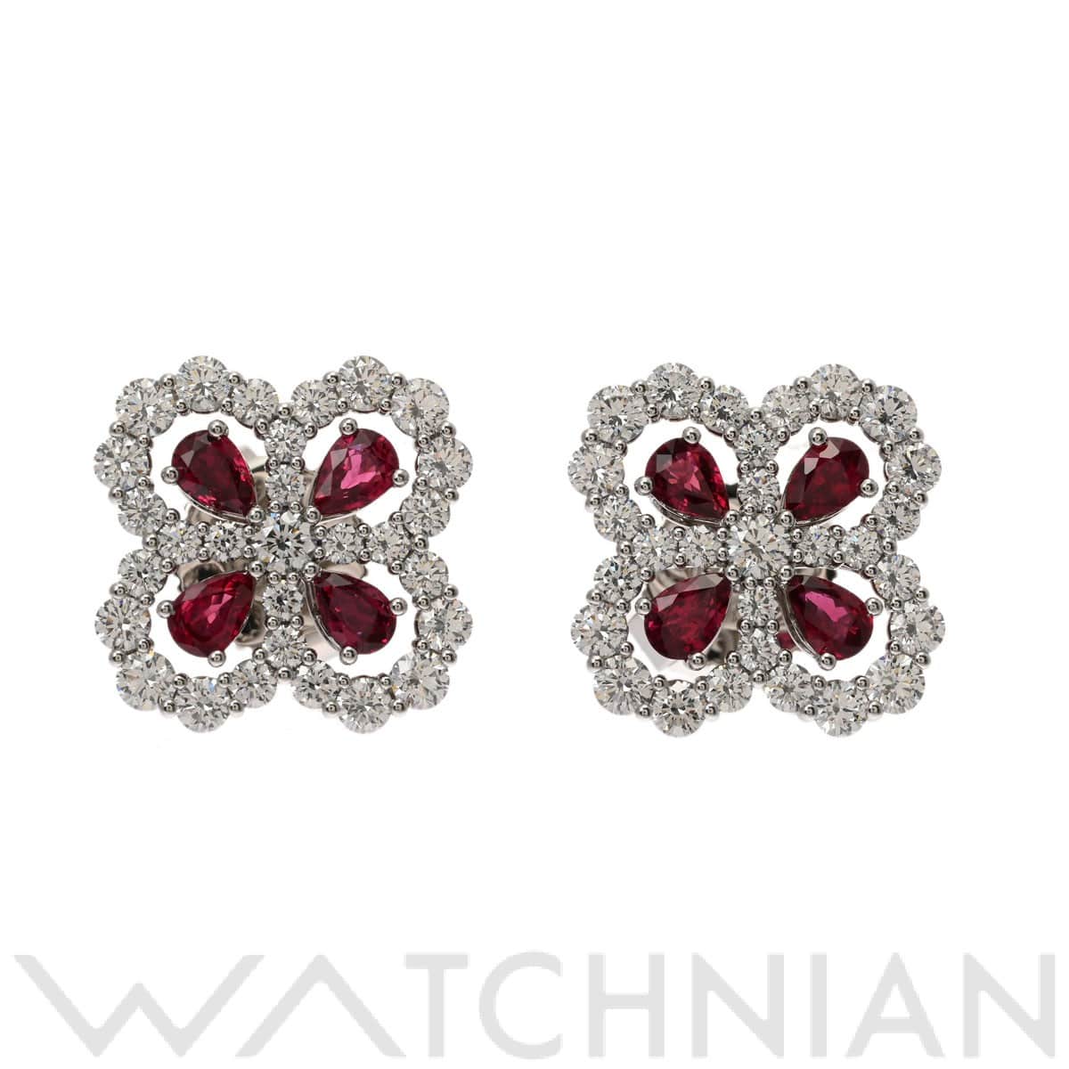 ハリー ウィンストン ループバイ フルモチーフ ピアス シルバー EARPRMEL4 Pt950プラチナ レディース ジュエリー 【中古】【jewelry】