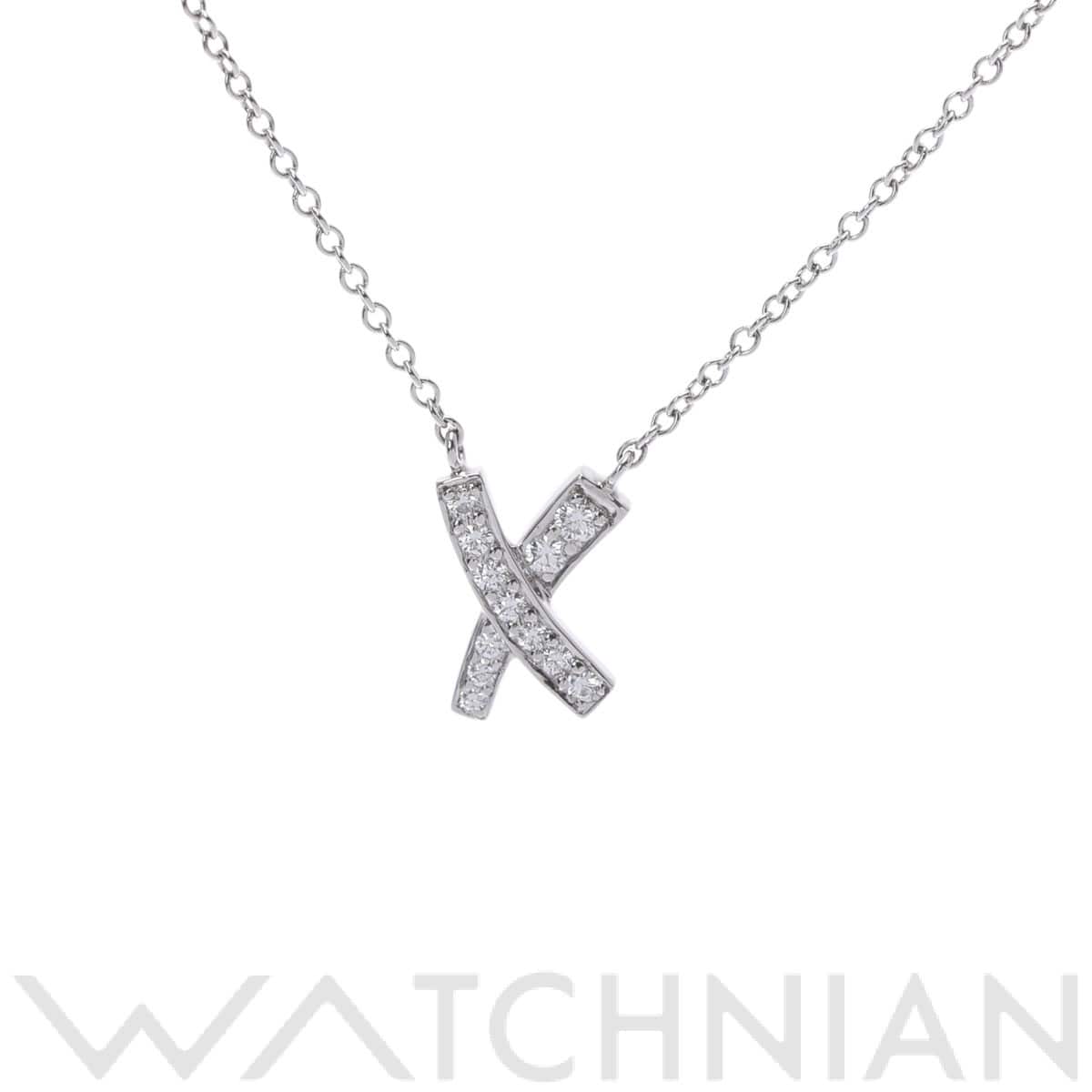 ティファニー キス ペンダント ネックレス シルバー Pt950プラチナ レディース ジュエリー 【中古】【jewelry】