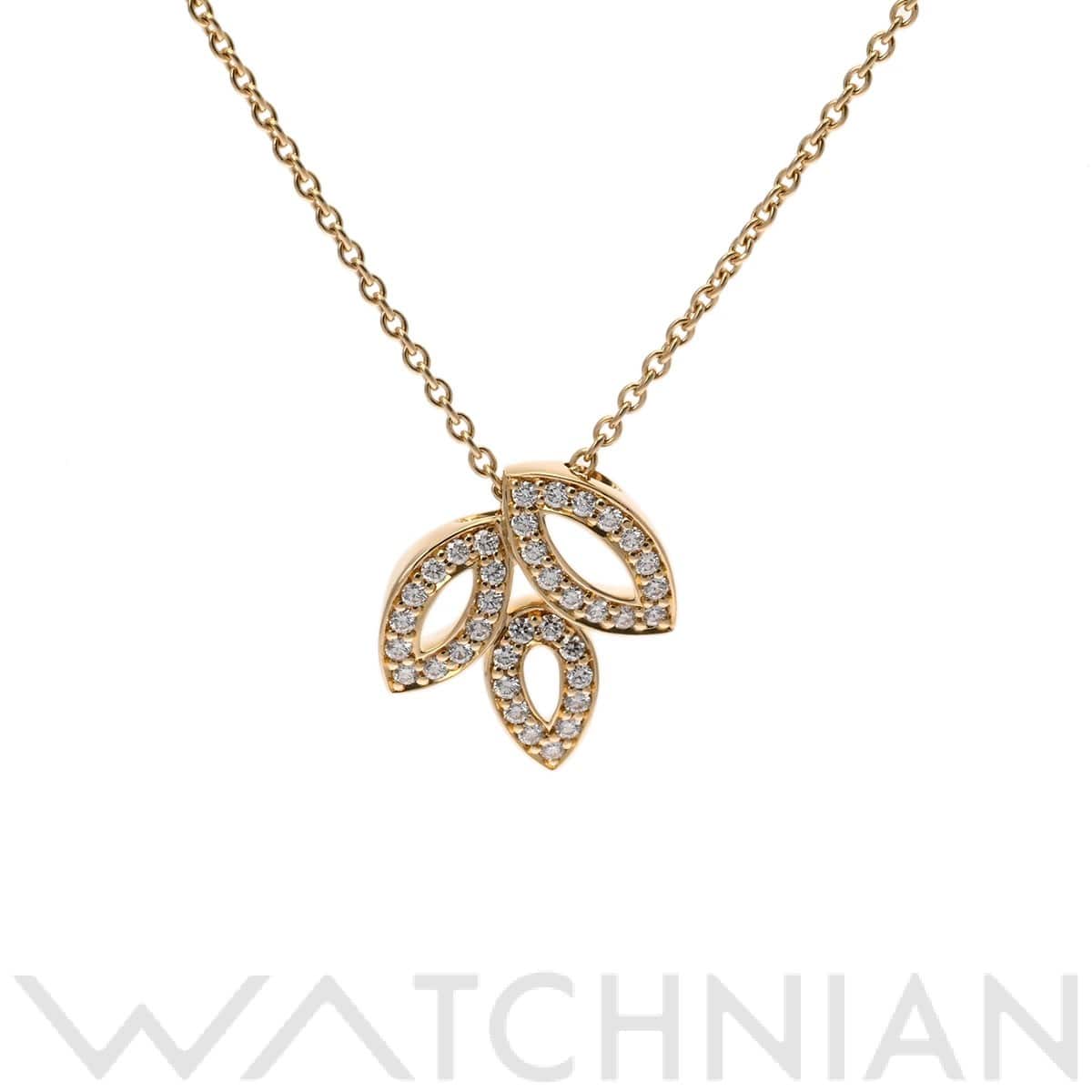 ハリー ウィンストン リリークラスター ミニ ネックレス  ゴールド K18イエローゴールド YG レディース ジュエリー 【中古】【jewelry】