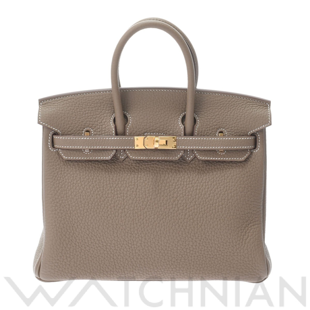 エルメス バーキン 25 エトゥープ/ゴールド金具 トゴ レディース バッグ 【新品】【bag】