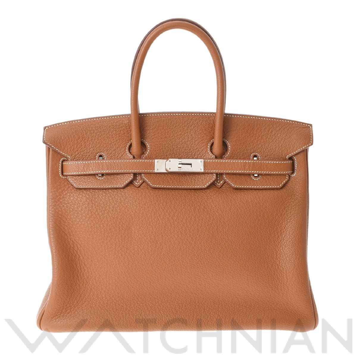 エルメス バーキン 35 ゴールド/パラジウム金具 フィヨルド ユニセックス バッグ 【中古】【bag】