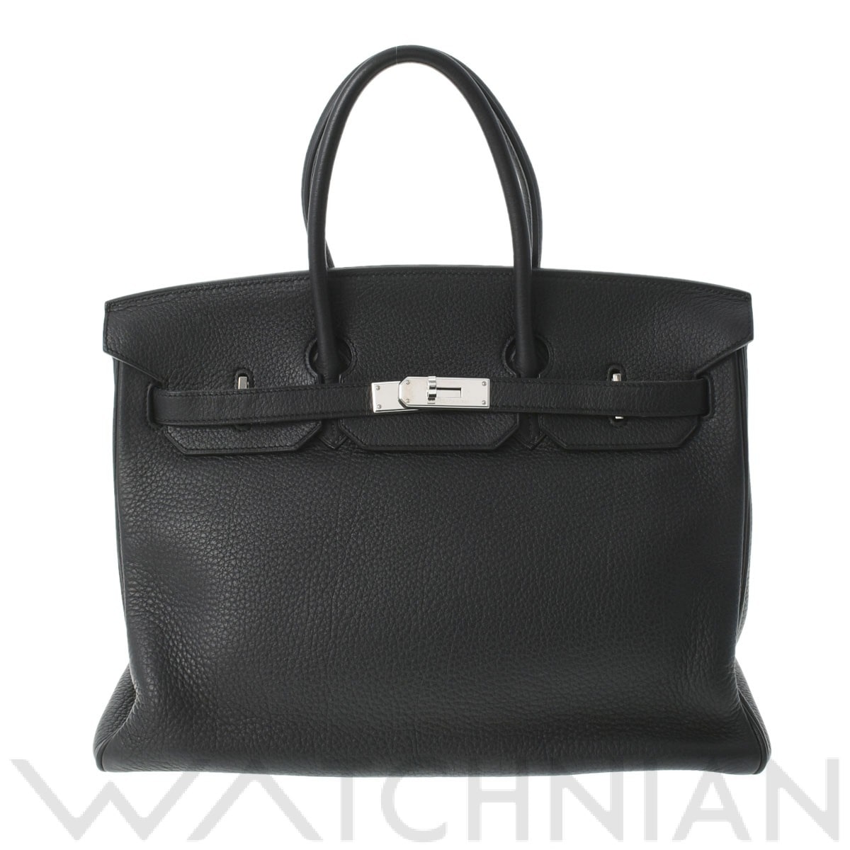 エルメス バーキン 35 ブラック/パラジウム金具 トゴ ユニセックス バッグ 【中古】【bag】