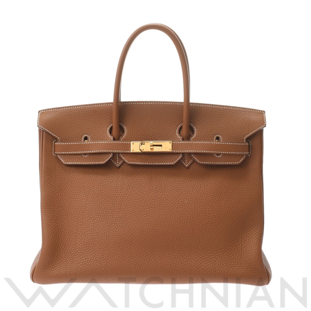 エルメス バーキン 35 ゴールド/ゴールド金具 トゴ ユニセックス バッグ 【中古】【bag】