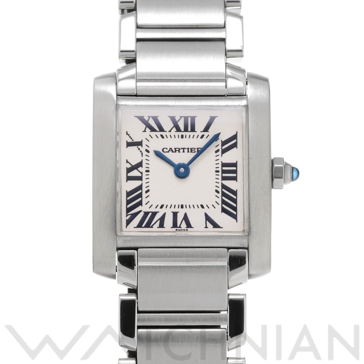 カルティエ タンク フランセーズ SM W51008Q3 シルバー レディース 時計 【中古】【wristwatch】