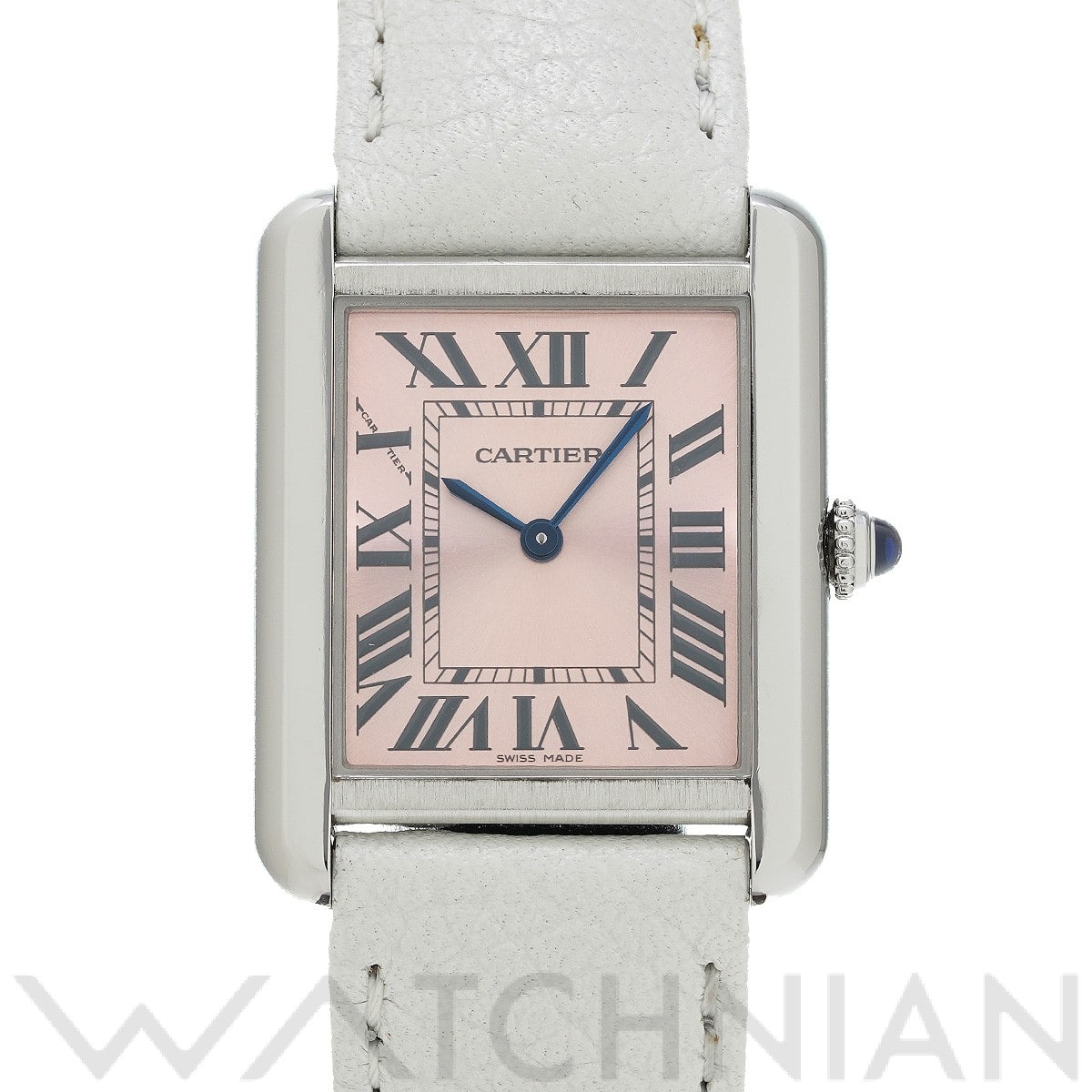 カルティエ タンク ソロ SM W5200000 ピンク レディース 時計 【中古】【wristwatch】