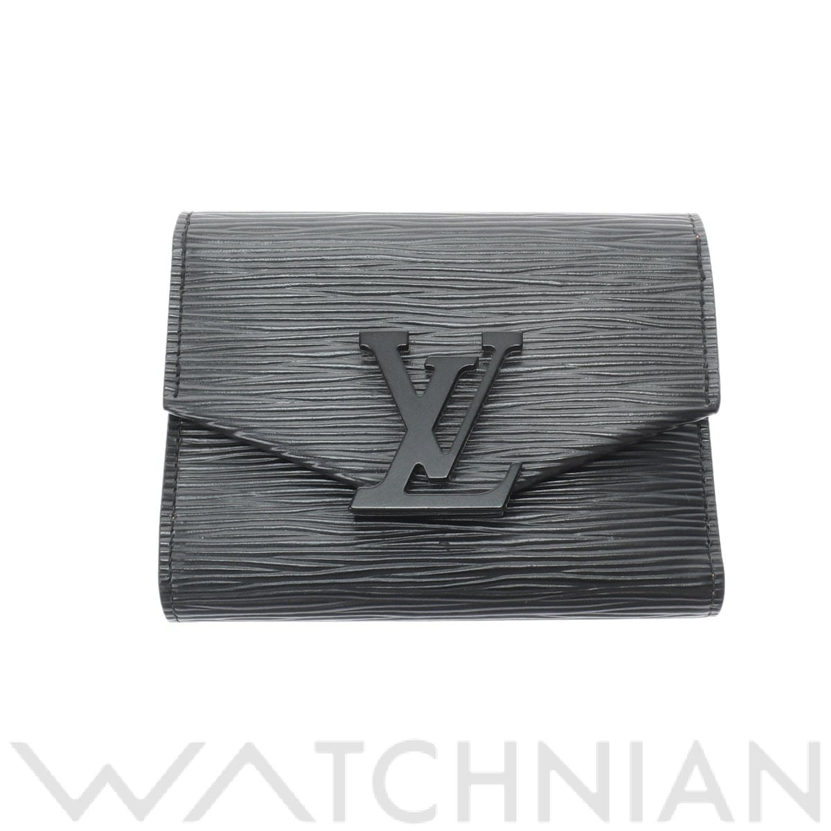 ルイ ヴィトン エピ ポルトフォイユ ヴィクトリーヌ ノワール M69218 エピレザー ユニセックス 財布 【中古】【purse】
