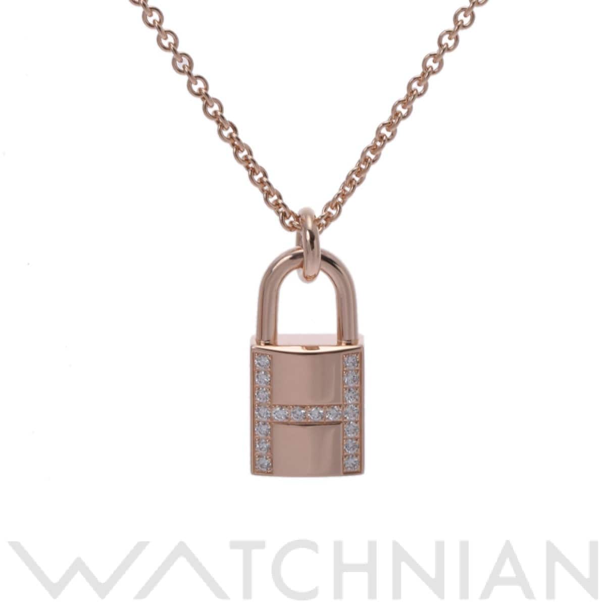 エルメス アシュレットカデナネックレス　　 ゴールド K18ピンクゴールド PG レディース ジュエリー 【中古】【jewelry】