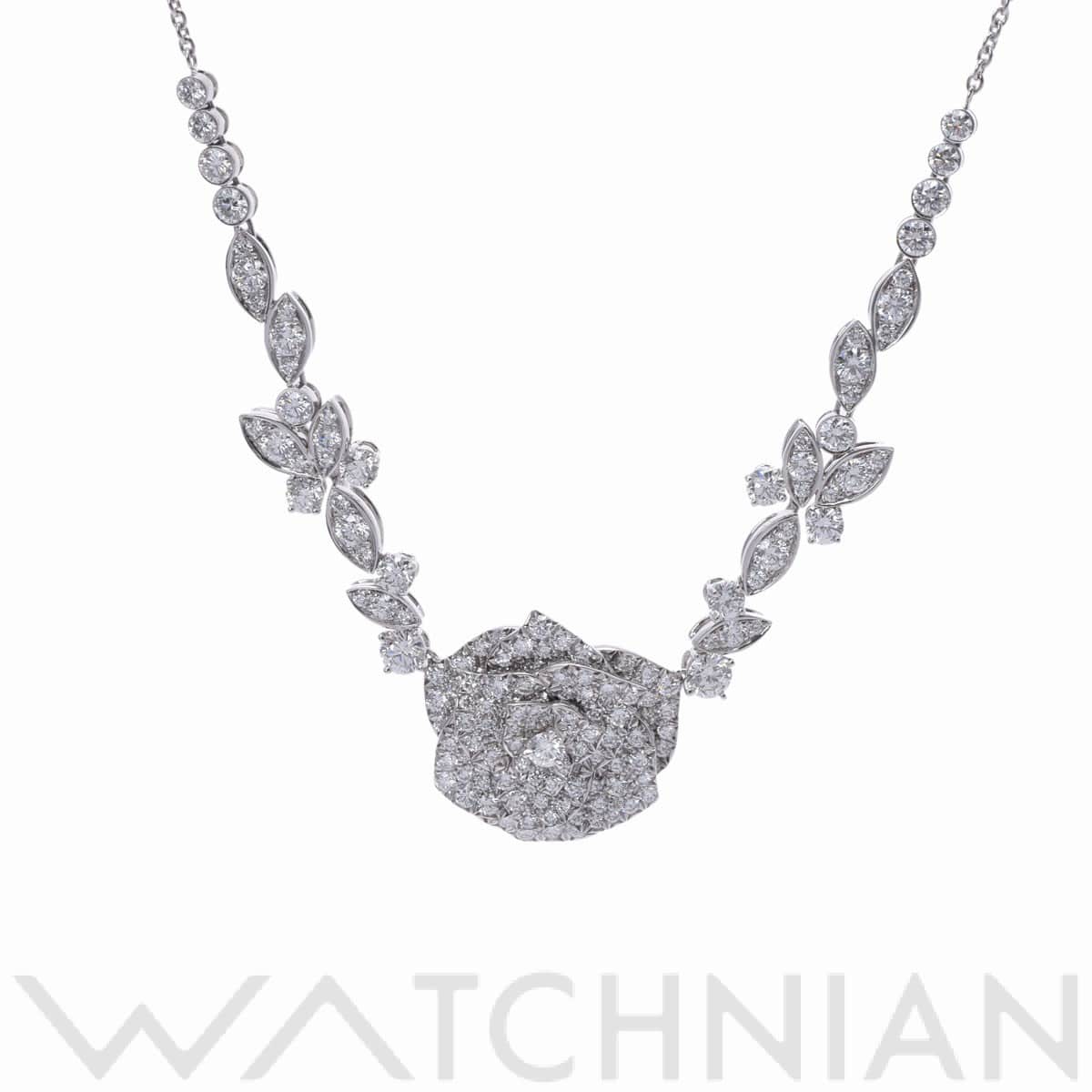 ピアジェ ローズ ネックレス シルバー K18ホワイトゴールド WG レディース ジュエリー 【中古】【jewelry】