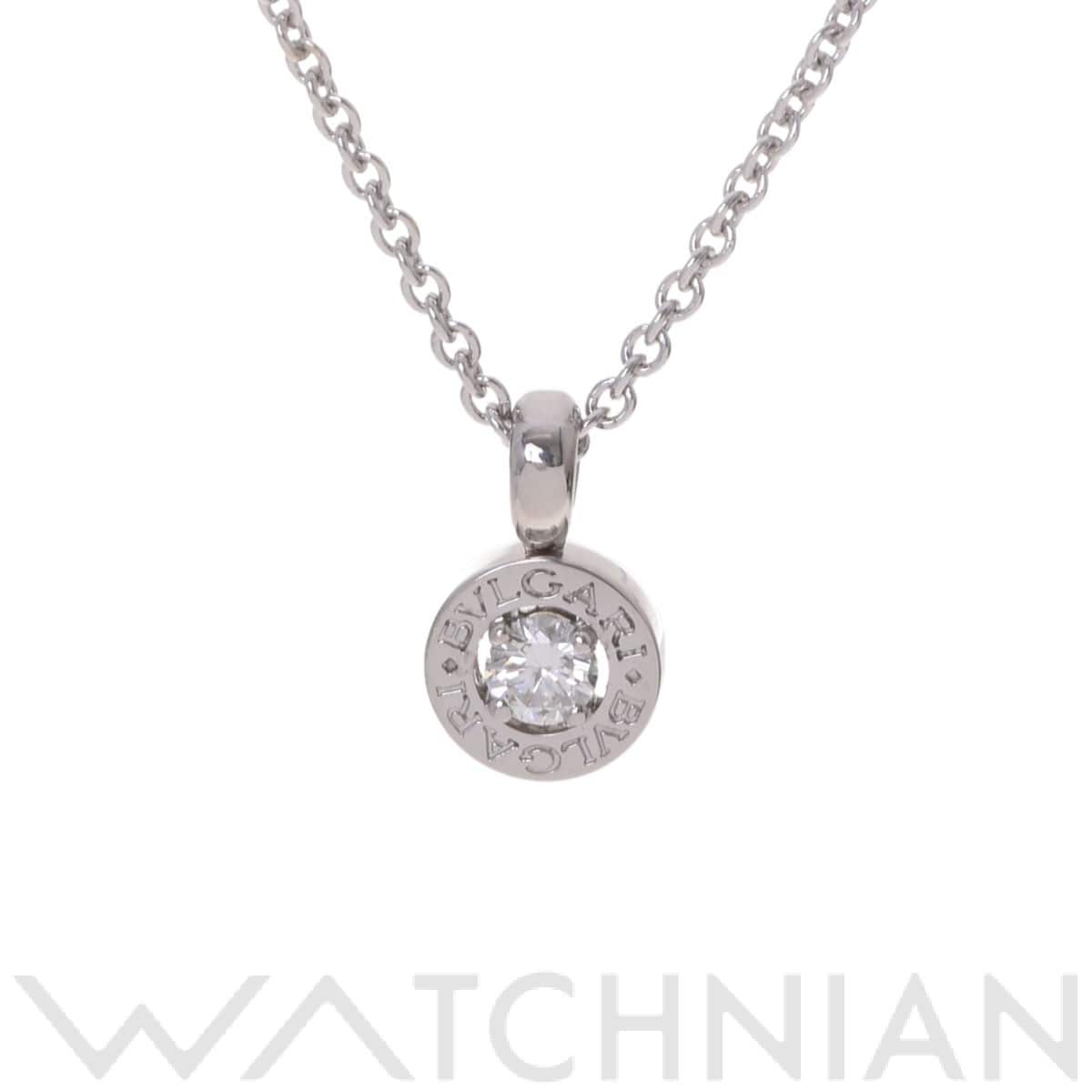 ブルガリ ブルガリブルガリ ネックレス 1PD シルバー K18ホワイトゴールド WG レディース ジュエリー 【中古】【jewelry】