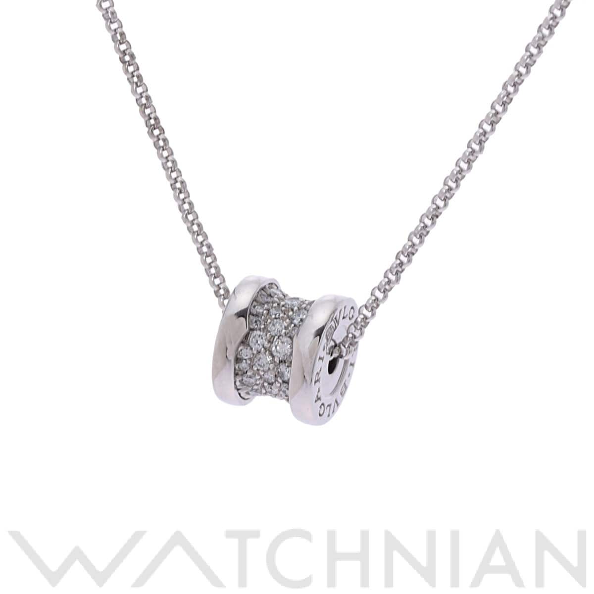 ブルガリ B-ZERO1 エレメント ダイヤ ネックレス シルバー K18ホワイトゴールド WG レディース ジュエリー 【中古】【jewelry】