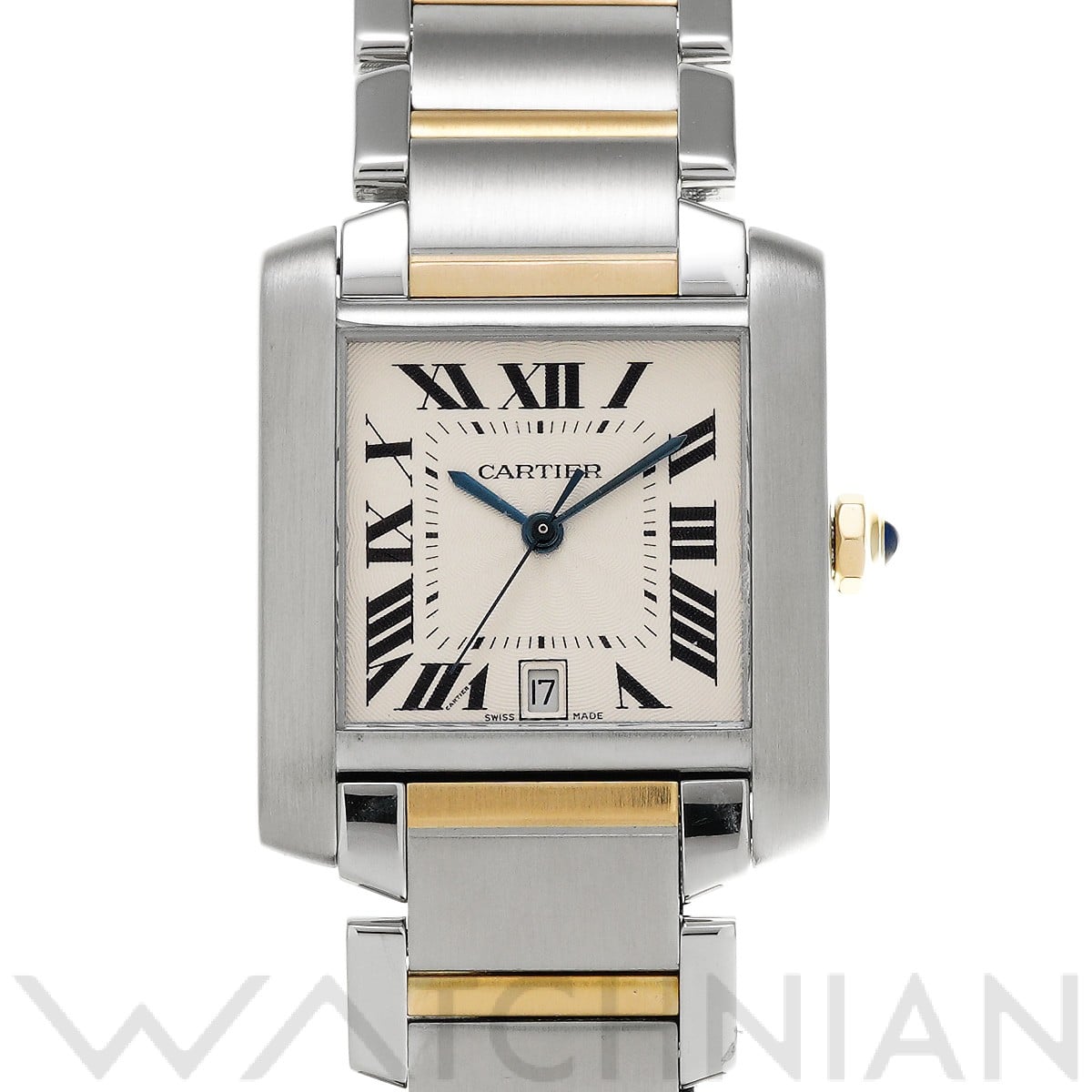 カルティエ タンク フランセーズ LM W51005Q4 シルバー メンズ 時計 【中古】【wristwatch】
