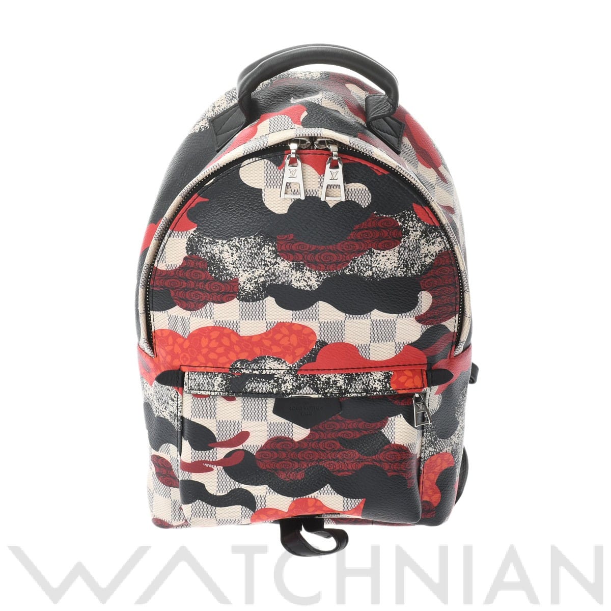 ルイ ヴィトン ダミエアズール LV×山本寛斎 パームスプリングス バックパック PM 白/黒/赤 N41059 ダミエアズールキャンバス ユニセックス バッグ 【中古】【bag】