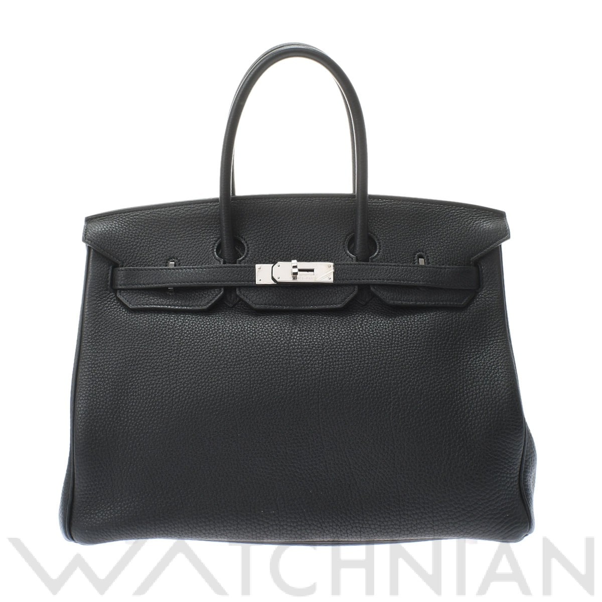 エルメス バーキン 35 ブラック/パラジウム金具 トゴ ユニセックス バッグ 【中古】【bag】