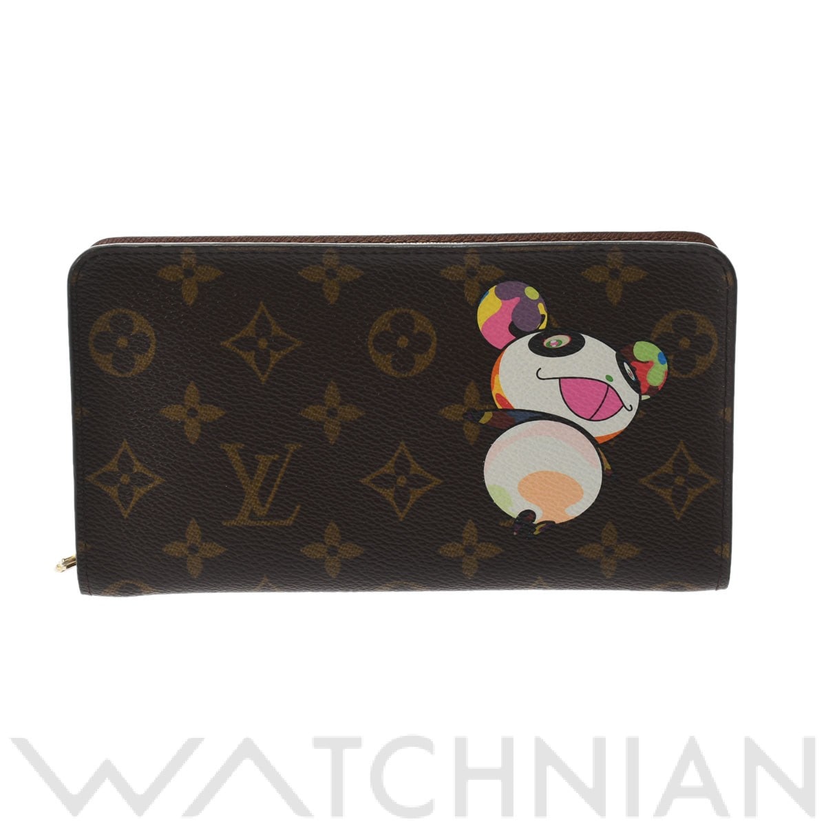 ルイ ヴィトン モノグラムパンダ LV×村上隆 ポルトモネジップ ブラウン M61729 モノグラムキャンバス ユニセックス 財布 【中古】【purse】