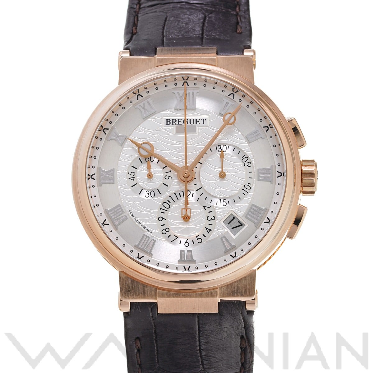 ブレゲ マリーン クロノグラフ 5527BR/12/9WV シルバー メンズ 時計 【中古】【wristwatch】