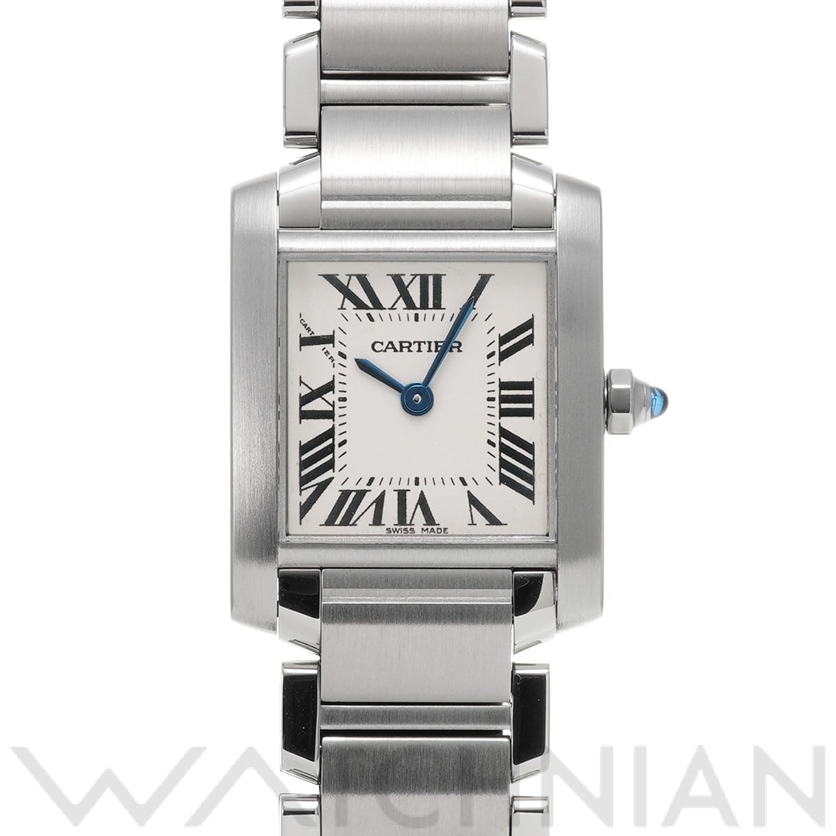 カルティエ タンク フランセーズ SM W51008Q3 シルバー レディース 時計 【中古】【wristwatch】