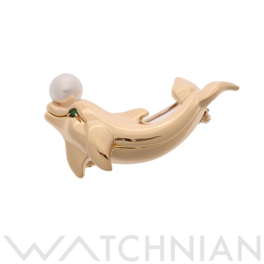 カルティエ オルフィーブローチ パール7mm ゴールド K18イエローゴールド YG レディース ジュエリー 【中古】【jewelry】