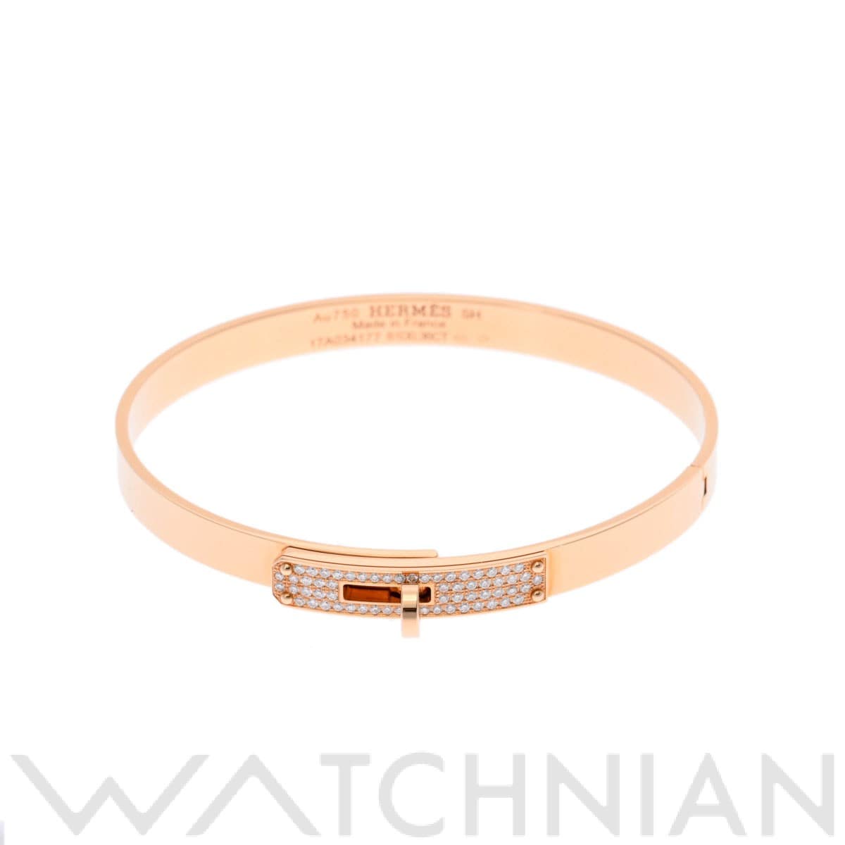 エルメス ケリーブレスレット ダイヤ0.36ct ゴールド K18ピンクゴールド PG レディース ジュエリー 【中古】【jewelry】