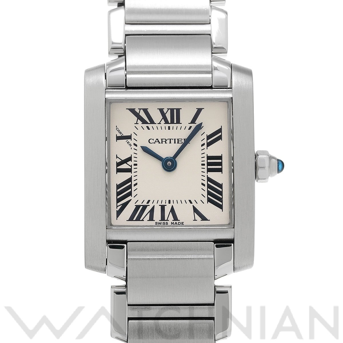 カルティエ タンク フランセーズ SM W51008Q3 シルバー レディース 時計 【中古】【wristwatch】