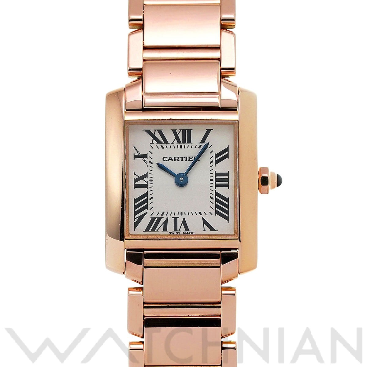 カルティエ タンク フランセーズ SM WGTA0029 シルバー レディース 時計 【中古】【wristwatch】