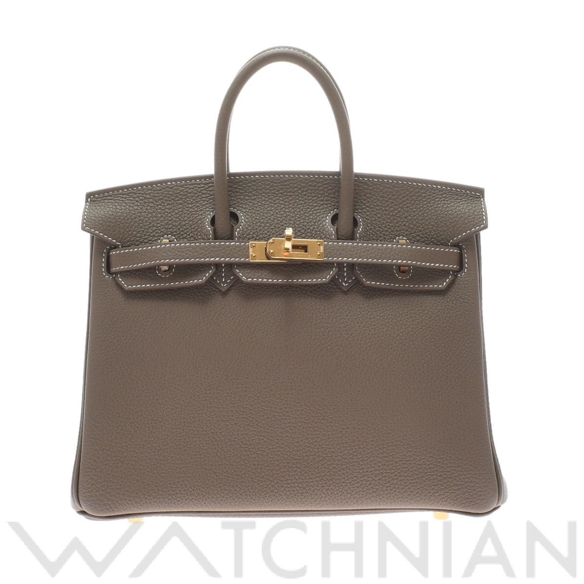 エルメス バーキン 25 エトゥープ/ゴールド金具 トゴ レディース バッグ 【新品】【bag】