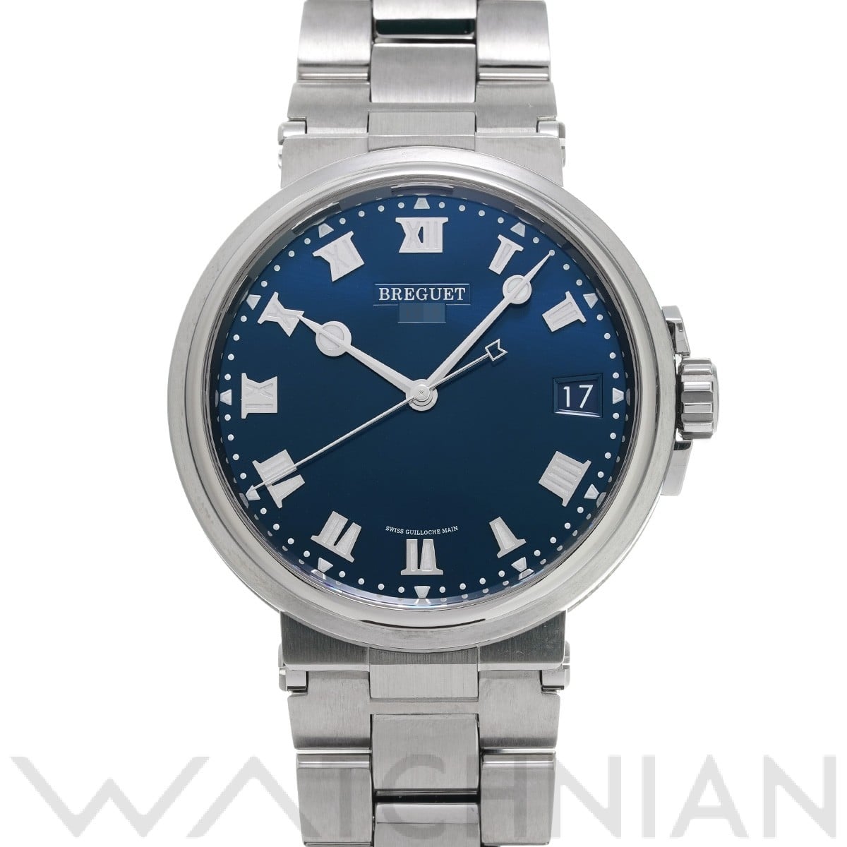 ブレゲ マリーン 5517TI/Y1/TZ0 ブルー メンズ 時計 【中古】【wristwatch】