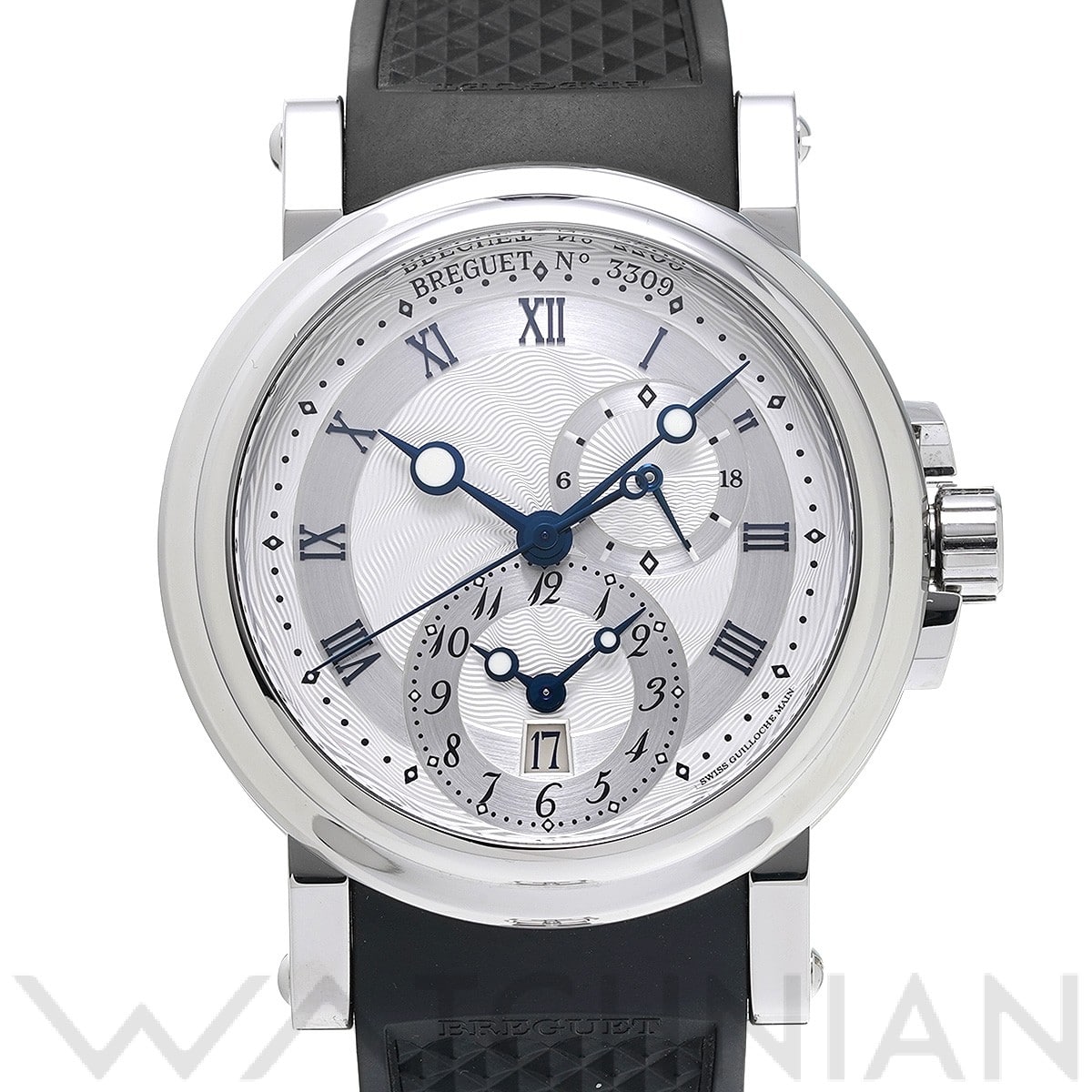 ブレゲ マリーン GMT 5857ST/12/5ZU シルバー メンズ 時計 【中古】【wristwatch】