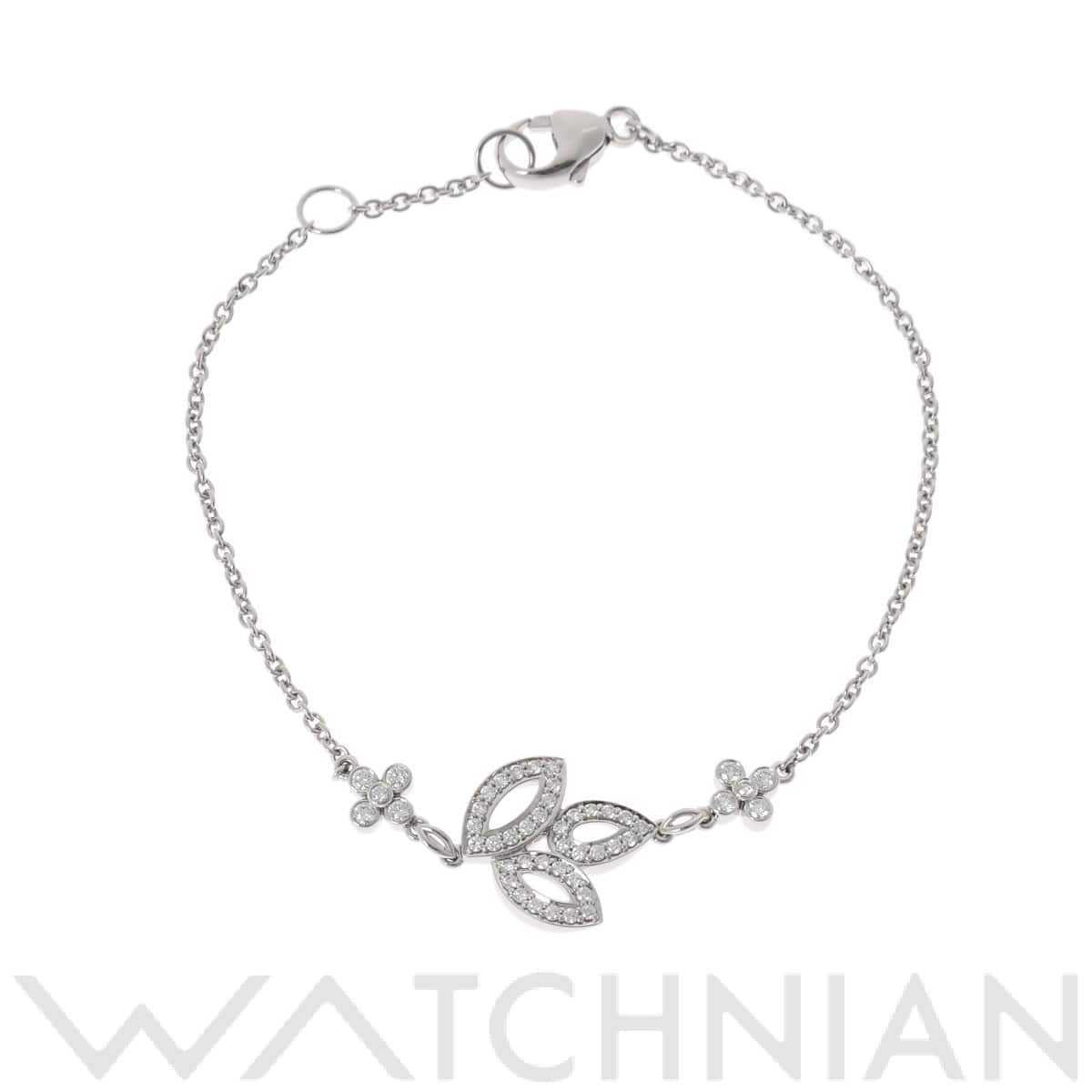 ハリー ウィンストン リリークラスターブレスレット ミニ シルバー Pt950プラチナ レディース ジュエリー 【中古】【jewelry】