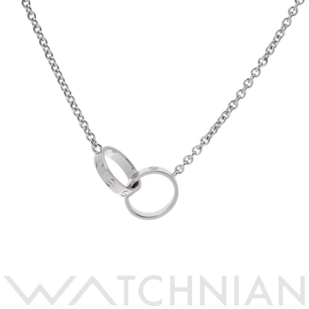 カルティエ ベビーラブ ネックレス シルバー K18ホワイトゴールド WG レディース ジュエリー 【中古】【jewelry】