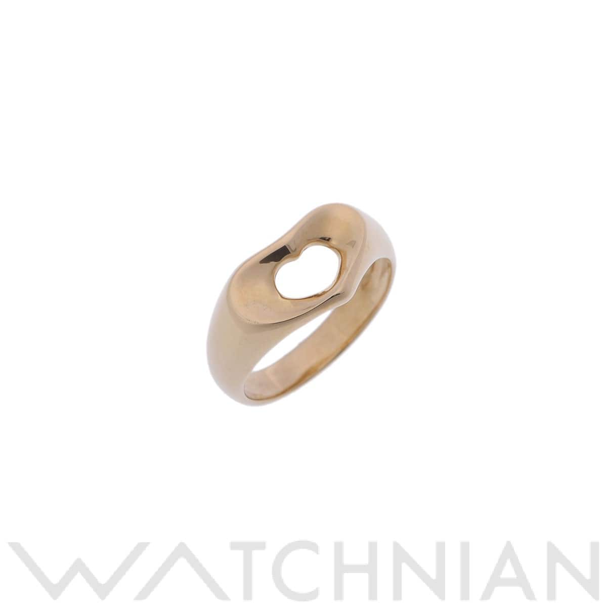 ティファニー オープンハート リング ゴールド K18イエローゴールド YG レディース ジュエリー 【中古】【jewelry】