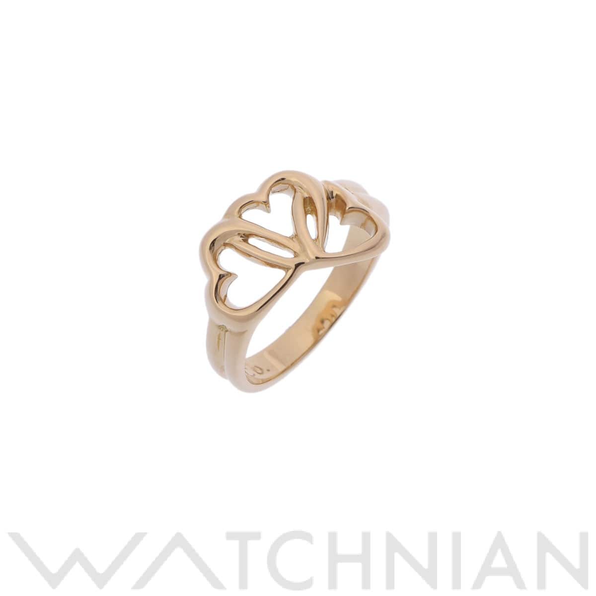 ティファニー トリプルハートリング ゴールド K18イエローゴールド YG レディース ジュエリー 【中古】【jewelry】
